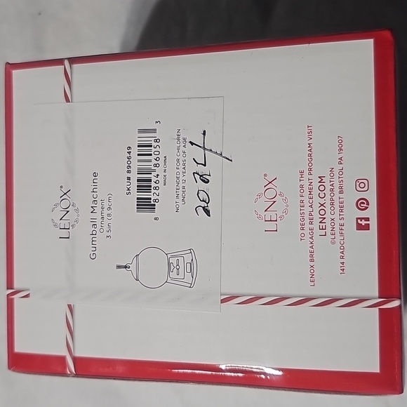 Lenox Gumball Ornament NWT - Picture 1 of 7
